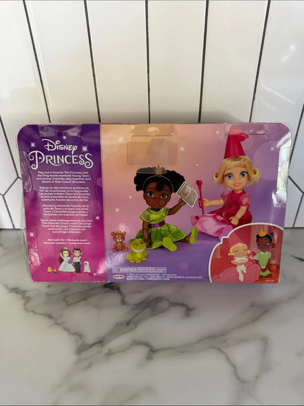 NIP Disney Princess Petite Young Tiana & Charlotte Gift Set